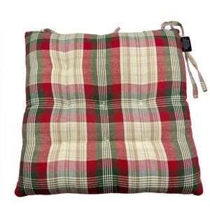 Rachel Zoe Christmas Plaid Seat Cushion